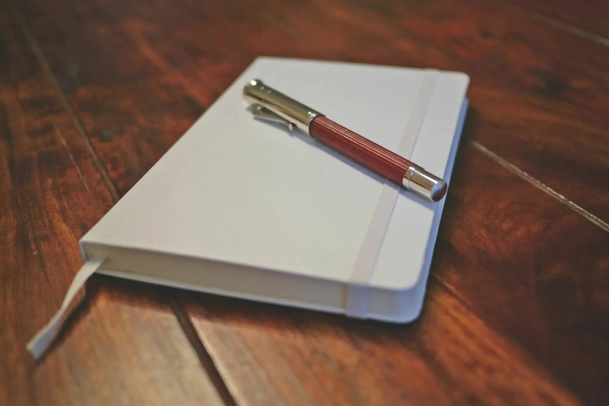 A journal and pen